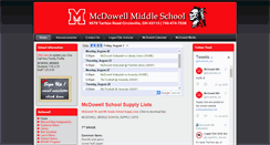 Desktop Screenshot of mcdowellschool.net