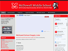 Tablet Screenshot of mcdowellschool.net